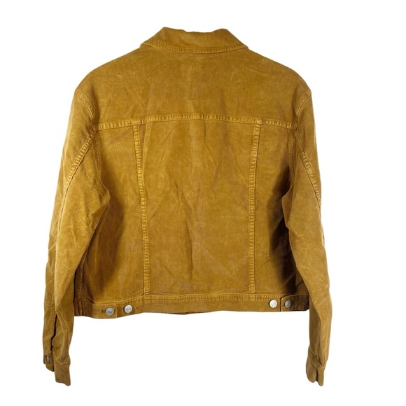 J.CREW Mustard Tan Corduroy Trucker Style Jacket Women's Medium - Picture 6 of 11